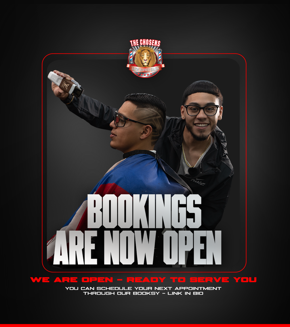 Bookings Open